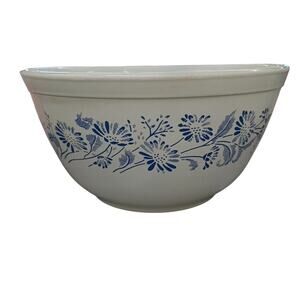 Vintage Pyrex Colonial Mist White with Blue Nesting Bowl 1.5L #402 **READ**